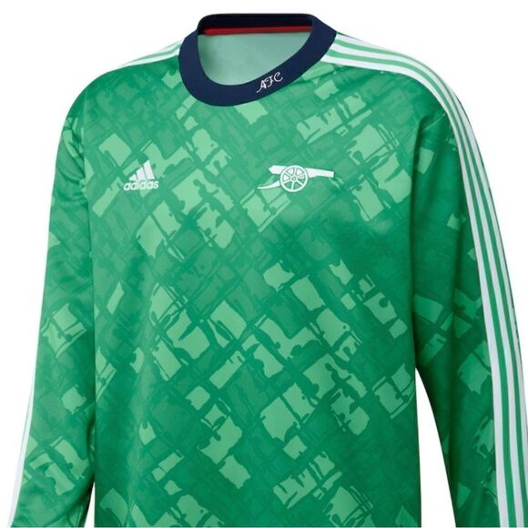 Arsenal adidas Authentic Football Icon Goalkeeper Jersey - Green size L - Picture 1 of 7